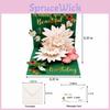 Mothers Day 3d Gift Card With Gold Foil Lotus Flower For Celebration And Appreciation