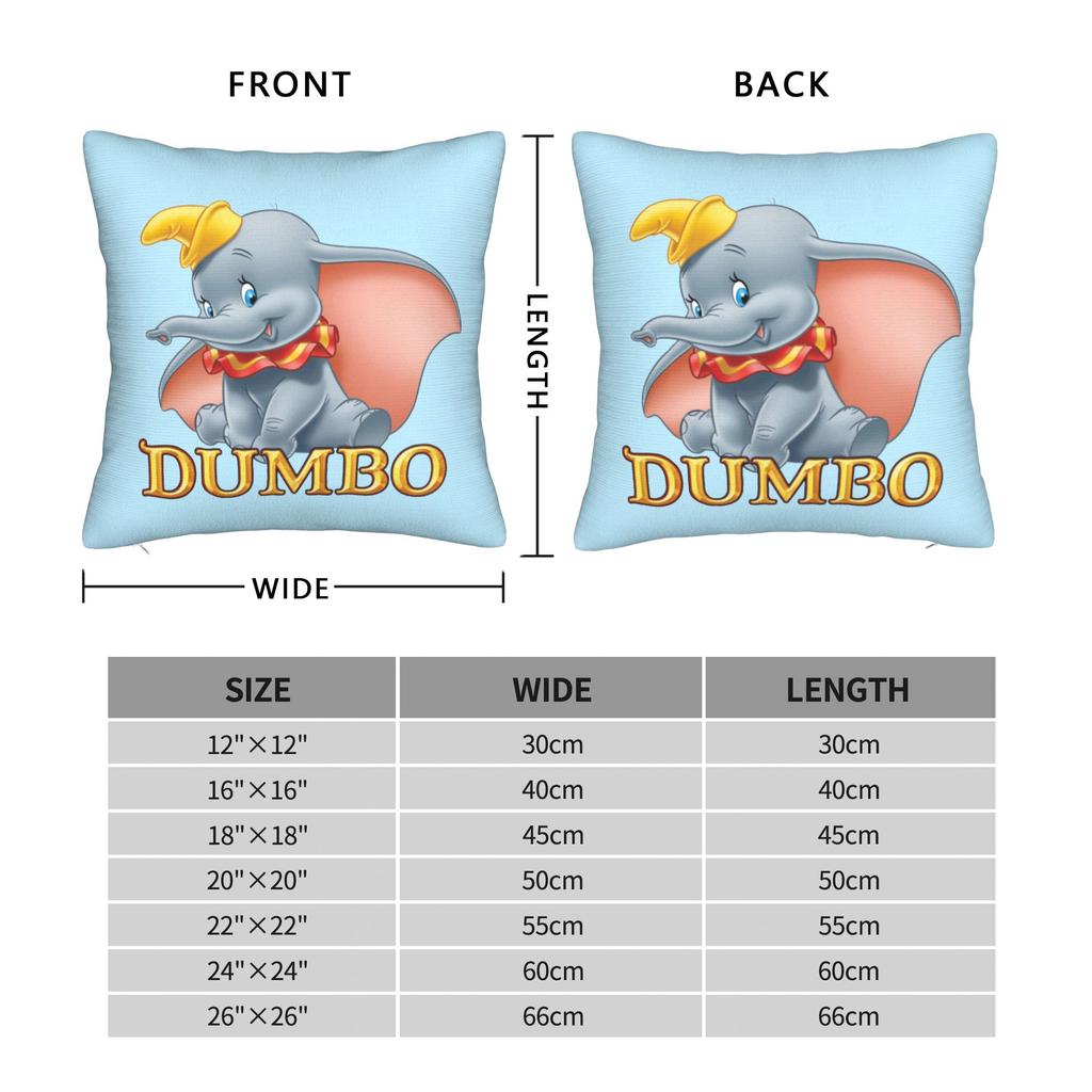 Dumbo Cartoon Throw Pillow Cover Polyester Throw Pillow Disney , Fashion Cushion Covers