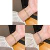 Kupfer Zirkon Kreis Quadrat Armband Mit Zirkonia Für Elegante Frauen