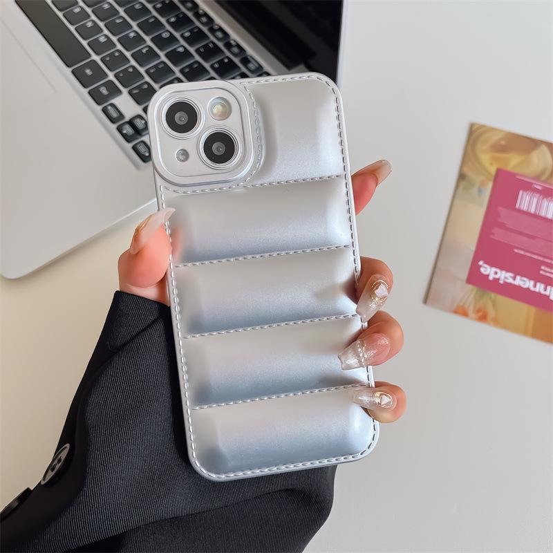 Customized 15Promax Mobile Phone Case with Anti-fall Protection, Macaron X Liquid Design, and Trendy Airbag Feature.