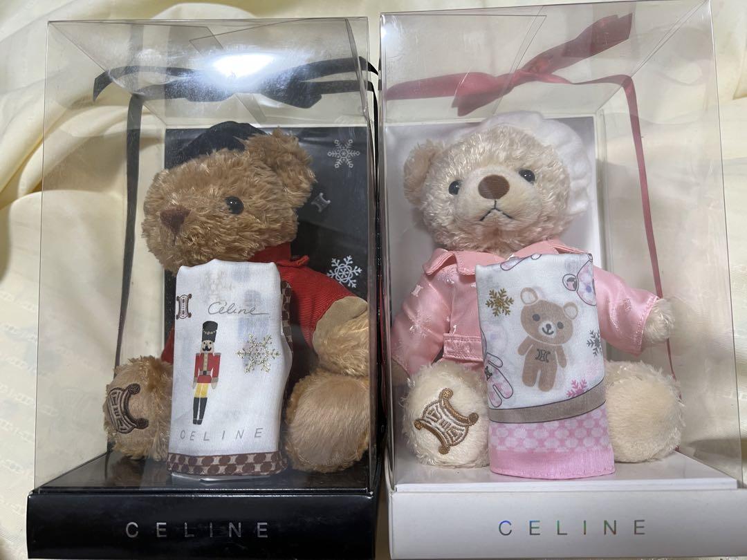

[USED] Celine Teddy Bear Handkerchief Set