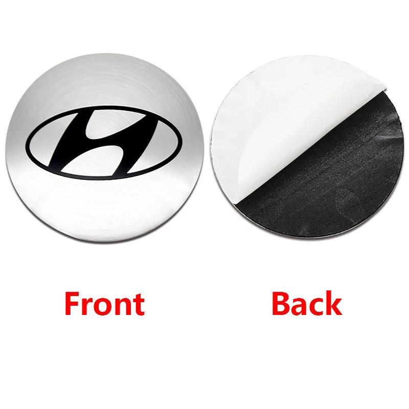 4Pcs 56/60/65mm Car emblem Wheel hub Center Cap Badge covers sticker Styling For Hyundai Accent Elantra Veloster Getz Tucson i20