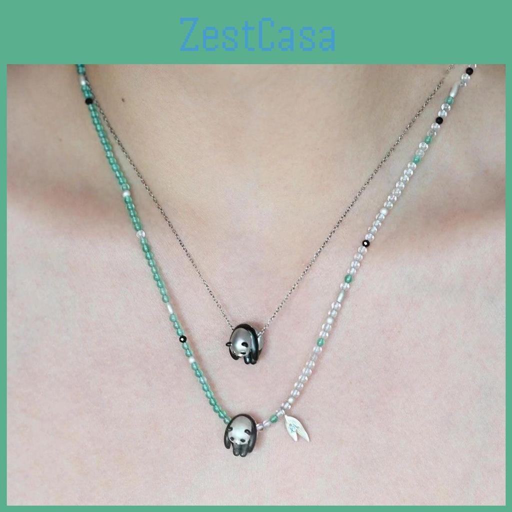 Chinese Panda Style Animal Necklace Casual Fashion Pendant With Coating Resin