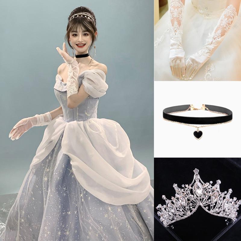 Snow White Ariel Anna Cinderella Bell Elsa Dress Adult Performance Costume