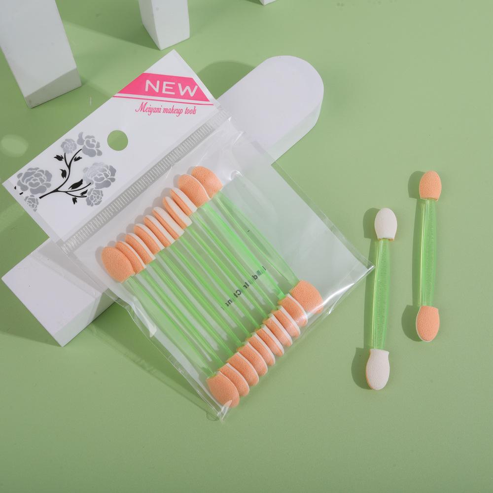 Mini Double-Ended Latex Sponge Eyeshadow Brush - High Quality, Disposable, Strong Powder Application