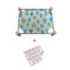 Cat and Dog Hammock Bed  Wooden Cat Hammock Elevated Cooling Bed Detachable Portable Indoor Outdoor Pet Bed Suitable