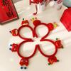 Red Hairband 2024 Happy New Year Headband Cartoon New Year Headdress Dragon Doll Headband  Men
