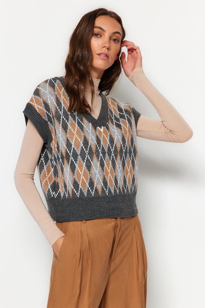 Pull élégant à la mode pour femmes, pull en tricot noir à coupe large