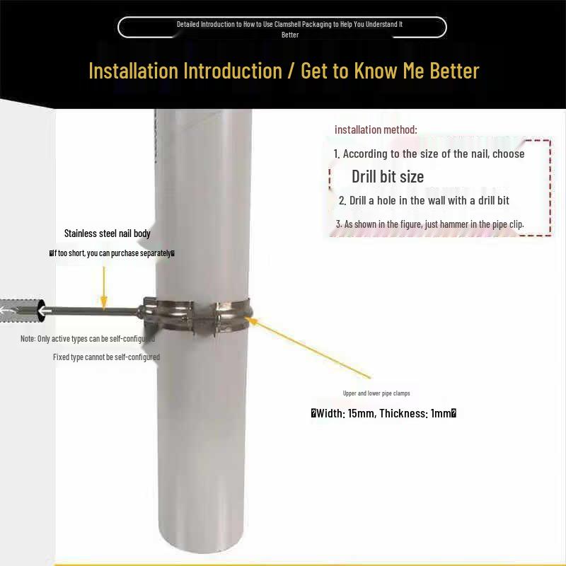 Stainless Steel Pipe Clamps 75mm (20-Pack)