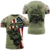 T Veteran Usa Us Army Shirt For Men Clothing Combat Military Camouflage Tshirt 3d Skull Printed Short Sleeve Olive Beige Tshirt