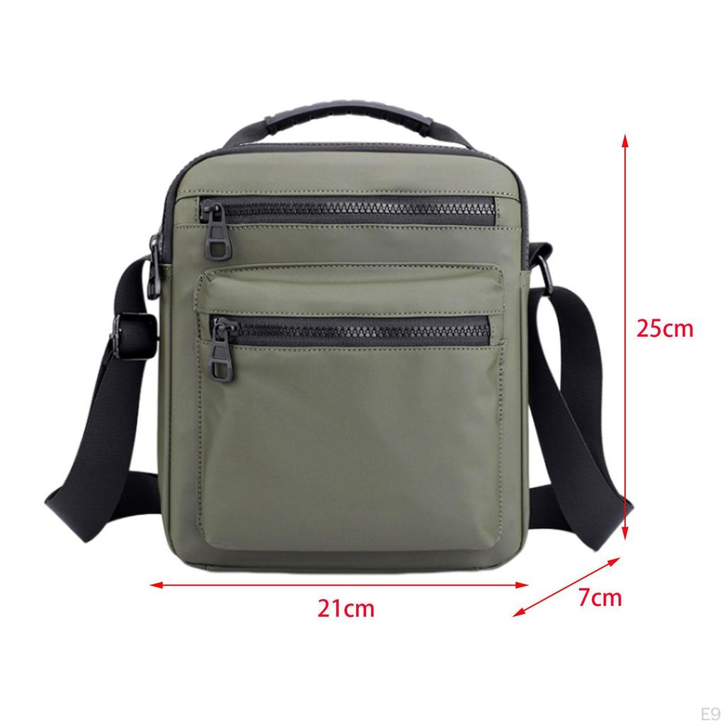 Men's Bag Shoulder Bags Gift for Family Friends Zipper Birthday Party Utility Cross Body Satchel