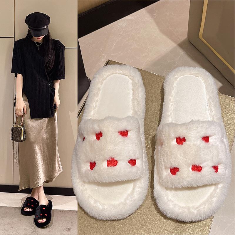Women Winter Embroidered Slippers Are Warm and Comfortable Indoor Shoes Slippers