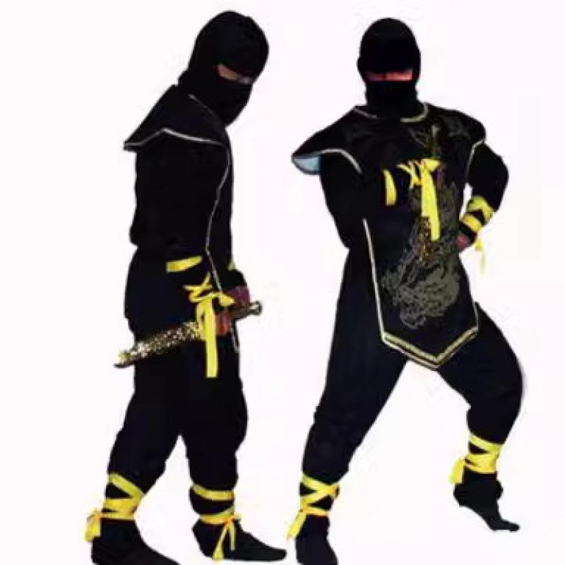Adult Ninja Costume, Halloween, Masquerade, Samurai Character Night Walk Dress Performance Dress