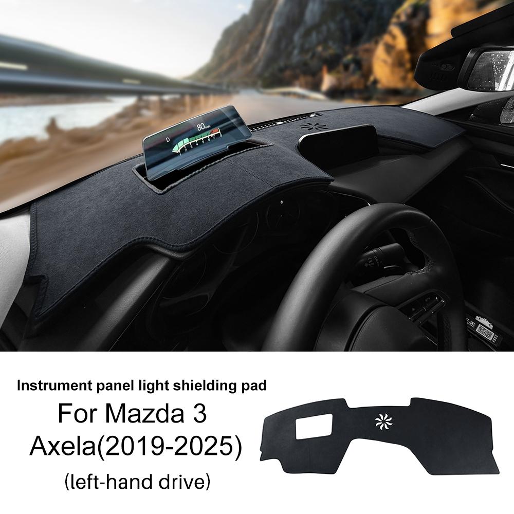 Flannel Car Dashboard Cover For Mazda 3 BP Axela 2019 2020 2025 2025 2025 2025 2025 Sun Shade Mats Instrument Panel Case Carpets