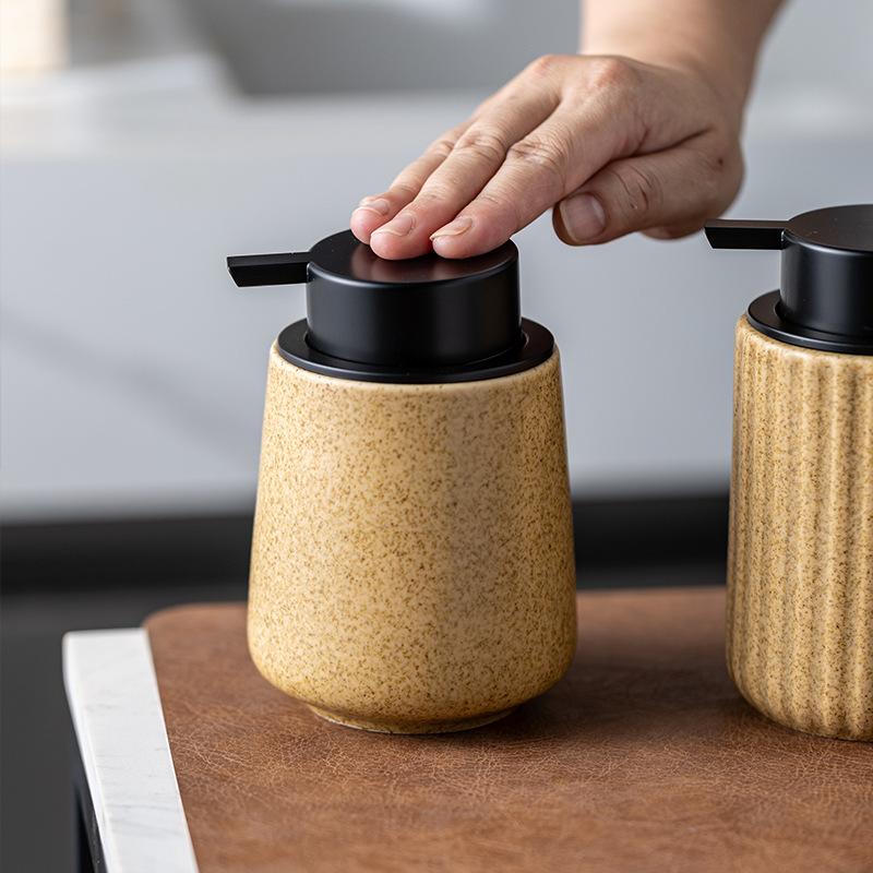 soap dispenser Ceramic lotion press bottle bathroom supplies hand soap shower gel shampoo dispensing bottle household bottle