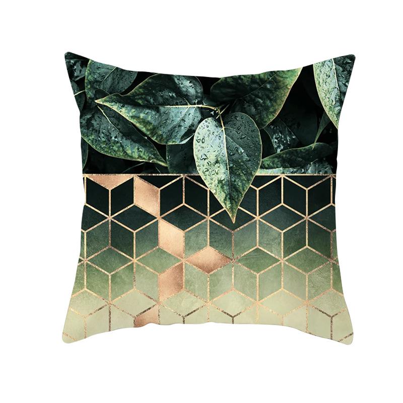Geometric Sofa Pillow Cover Peach Skin Creative Home Office Cushion Cover Car Cushion