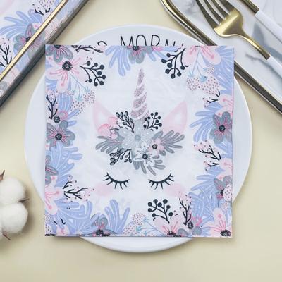 20pcs/Pac 33*33cm 2-Ply Disposable Party Napkin Cartoon Pattern