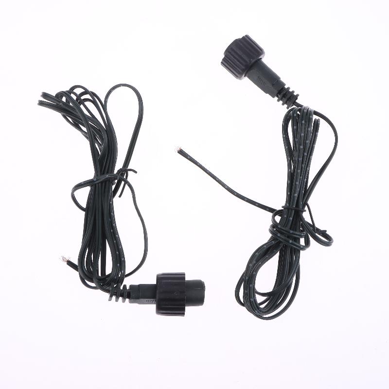 1/3/5Pcs Waterproof Extension Cable For Solar Panel 2Pin Led Connector Male 2 Meters Black 2Pin Plug Connector Wire