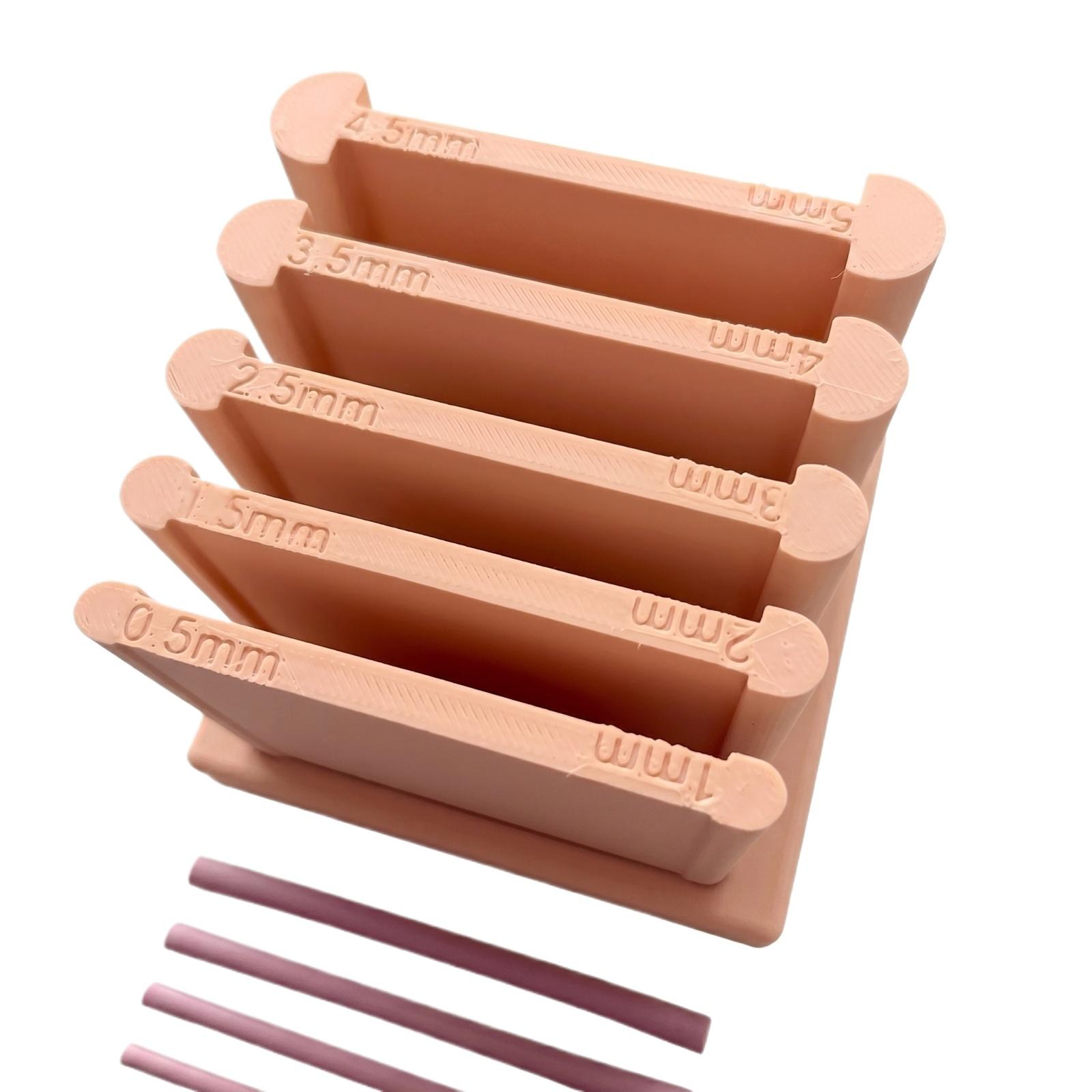 

Clay Measuring Tool Set with Five Adjustable Thickness Guides for Accurate Clay Slab Rolling and Crafting with Durable Plastic Material One Size жёлтый
