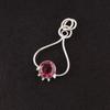 Round Pink Tourmaline Stone Birthday Gift Artisan New Pendant Jewelry 925 Silver PP-40-12