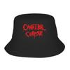Unisex Cannibal Corpse Logo Bucket Hat  Foldable Fisherman Hats Summer Casual Fishing Caps Outdoor Custom Sun Hat