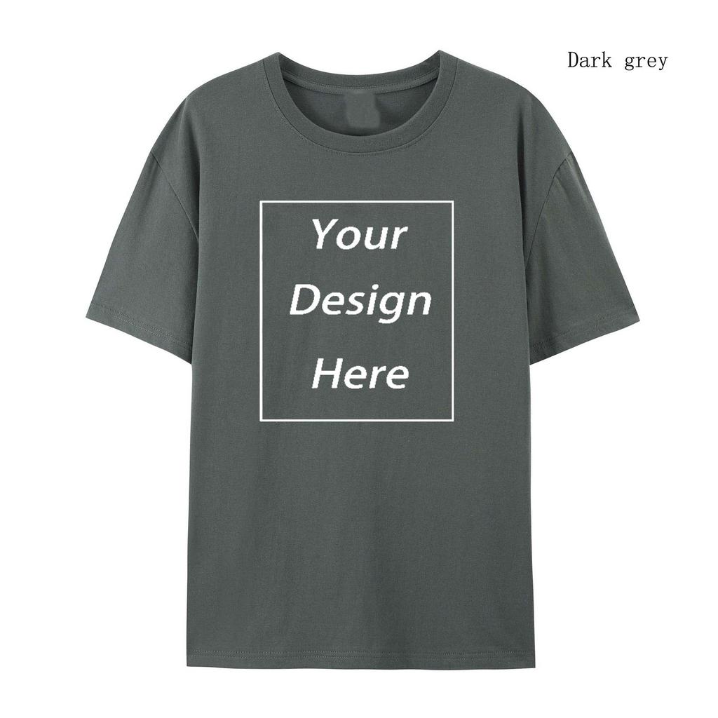 Design Your Logo T- shirt DIY021 Vintage Couple T-Shirts Street Retro Punk T Shirt Women Customize Pattern Cotton Short Sleeve