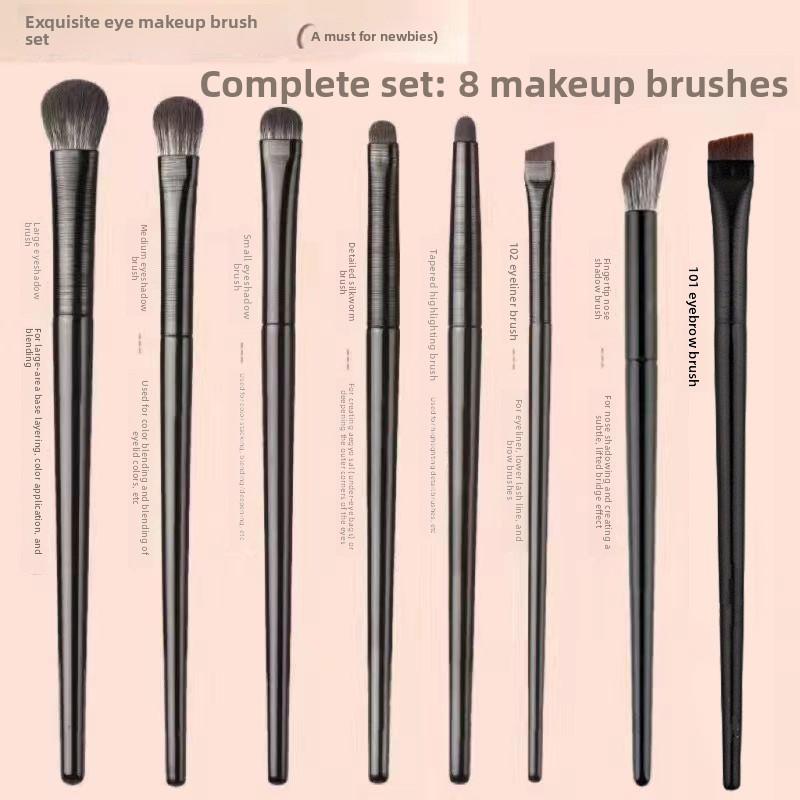 Neues Make-up-Pinsel-Set mit 11 Lidschattenpinseln Weiche Fasern Grobe Borsten Premium-Werkzeuge Augenbrauenpinsel Nasenschattenpinsel