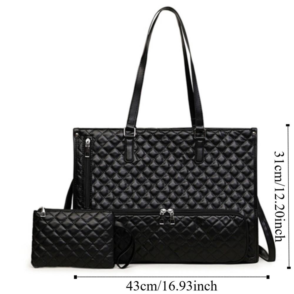 1-in-1 Laptop Lunch Tote Bag Lunch Box Shoulder Strap Multifunctional Laptop Handbag Waterproof Large Portable Laptop Bags