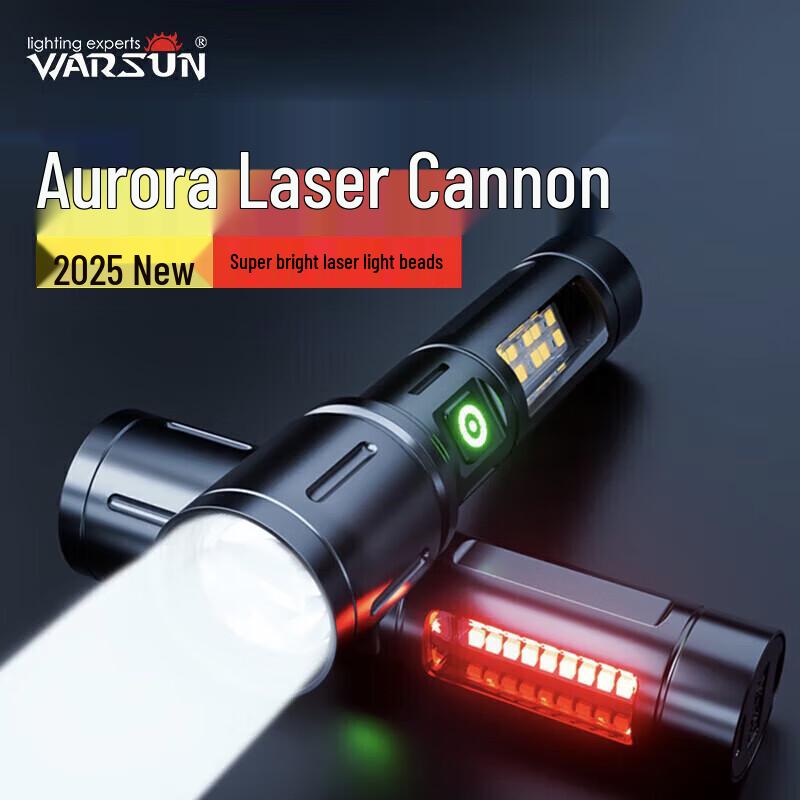 Walrusen High-Power Rechargeable Zoom Flashlight
