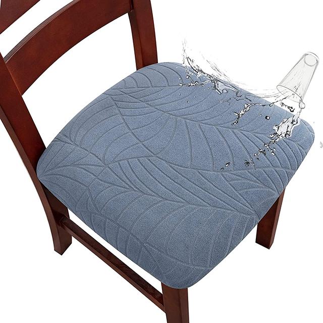 Waterproof Chair Seat Covers Stretch Jacquard Chair Covers Dining Room Removable Anti-dirty Without Backrest Chair Protector 1pc 1PCS 1688₽