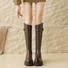 Long boots women's spring new velvet platform Maillard Martin boots tall knight boots