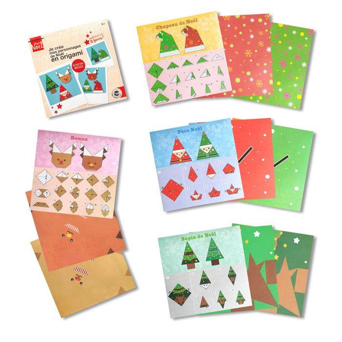 Origami Noël 16 personnages à créer 15,2 x 15,2 cm