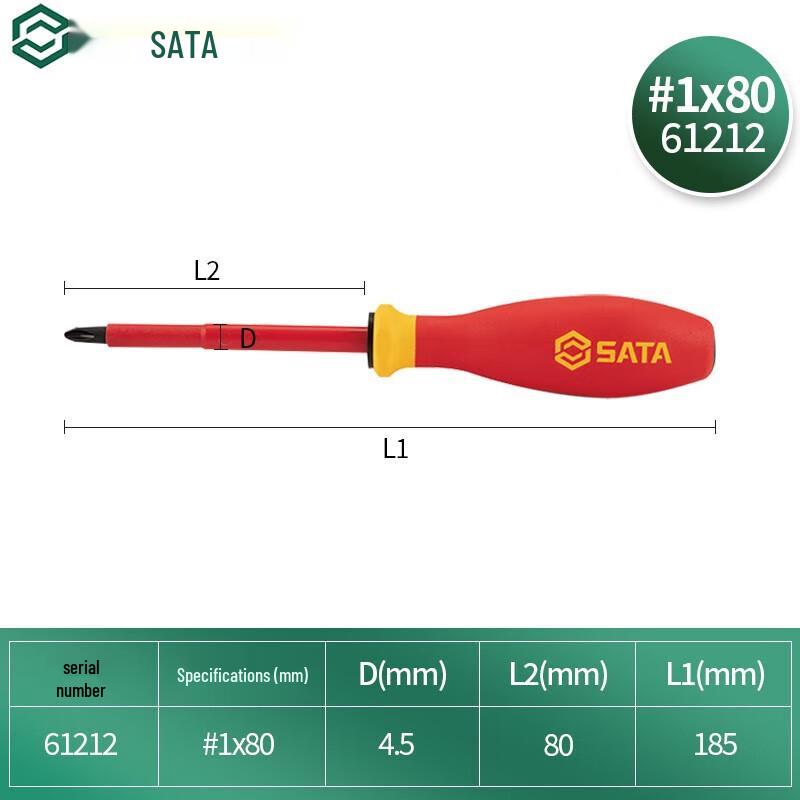 SATA G Series Insulated Phillips Screwdriver