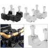 2Pcs Motorcycle CNC Aluminum Handle Bar Riser Mount Bracket Clamp Height Adapter