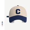 Women and Men Fashion Letter C Patch Baseball Cap Hat,Color Block Summer Sun Visor Design,For Daily Casual Wear & Sun Protection
