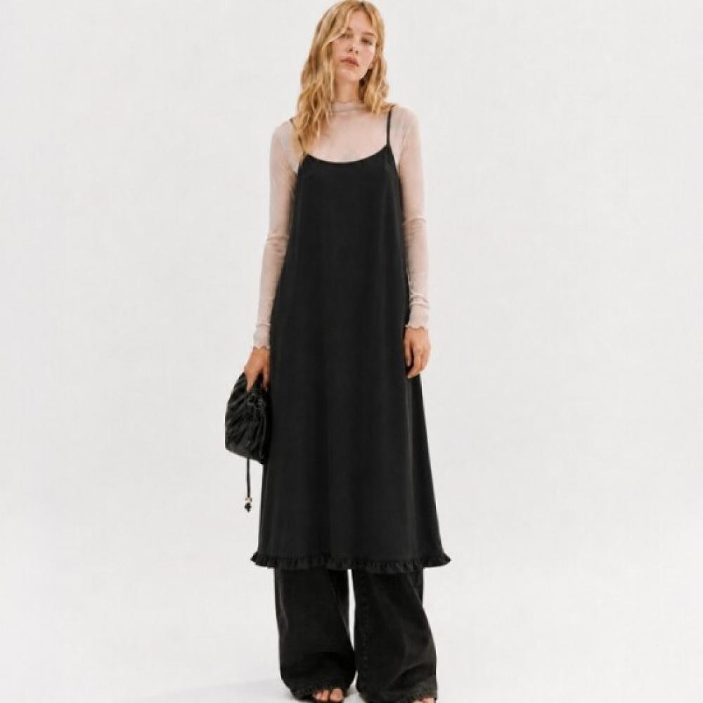 Lor Seoul Chic Sleeveless Tencel Frill Dress Pvop260401