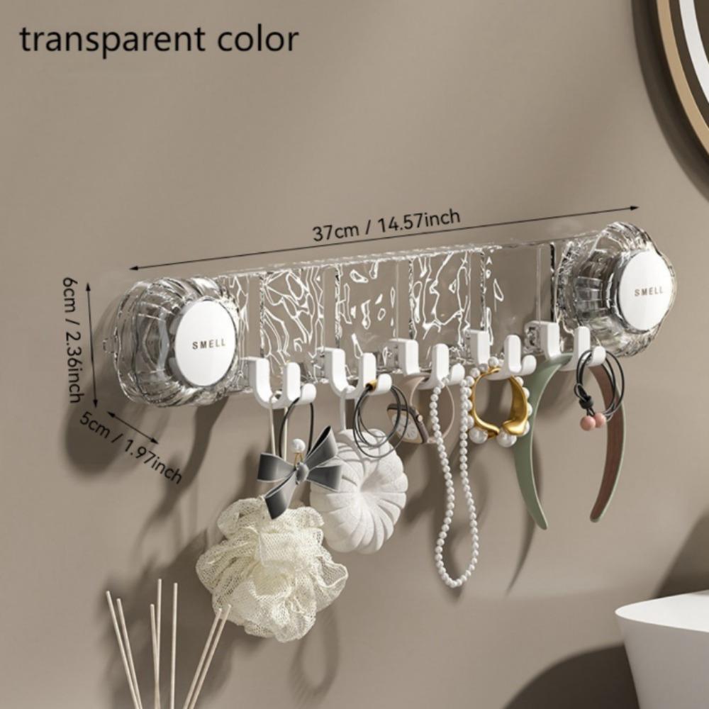 

1 Pc Suction Cup Wall Mount Kitchen Bathroom Storage Hooks,Save Family Space,Suitable for Kitchen,Bedroom,Bathroom