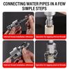 Electric Drill Compatible Water Pipe Threading Tool  Multifunctional Screw Extractor Kit 4/6 Points Threader Thread Repair Extractor Remover Broken