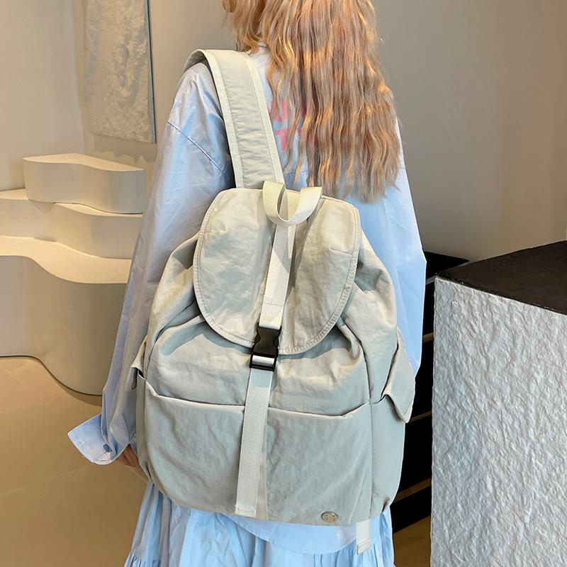Nyl Solid Color Backpacks Spring/autumn New Women's Bags  Sale 2026 High Quality Large Capacity Versatile Handbags