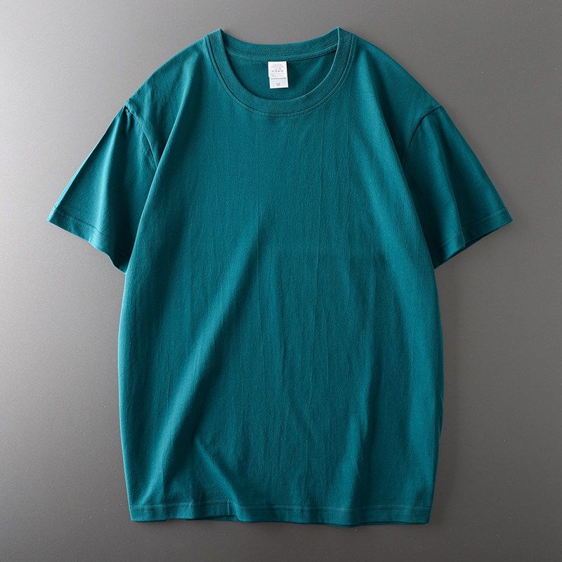 Original Tail Single Cut Label Fashion High Street American Heavy Weight Pure Cotton Short Sleeve T-Shirt Men's Summer Export Men's Clothing Tops