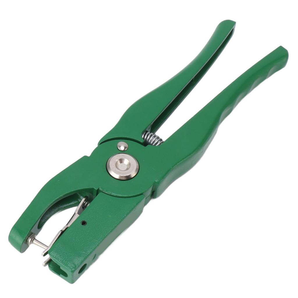Green Ear Tag Plier Aluminum Alloy Livestock Ear Tag Applicator Portable Ear Notcher for Home Farm