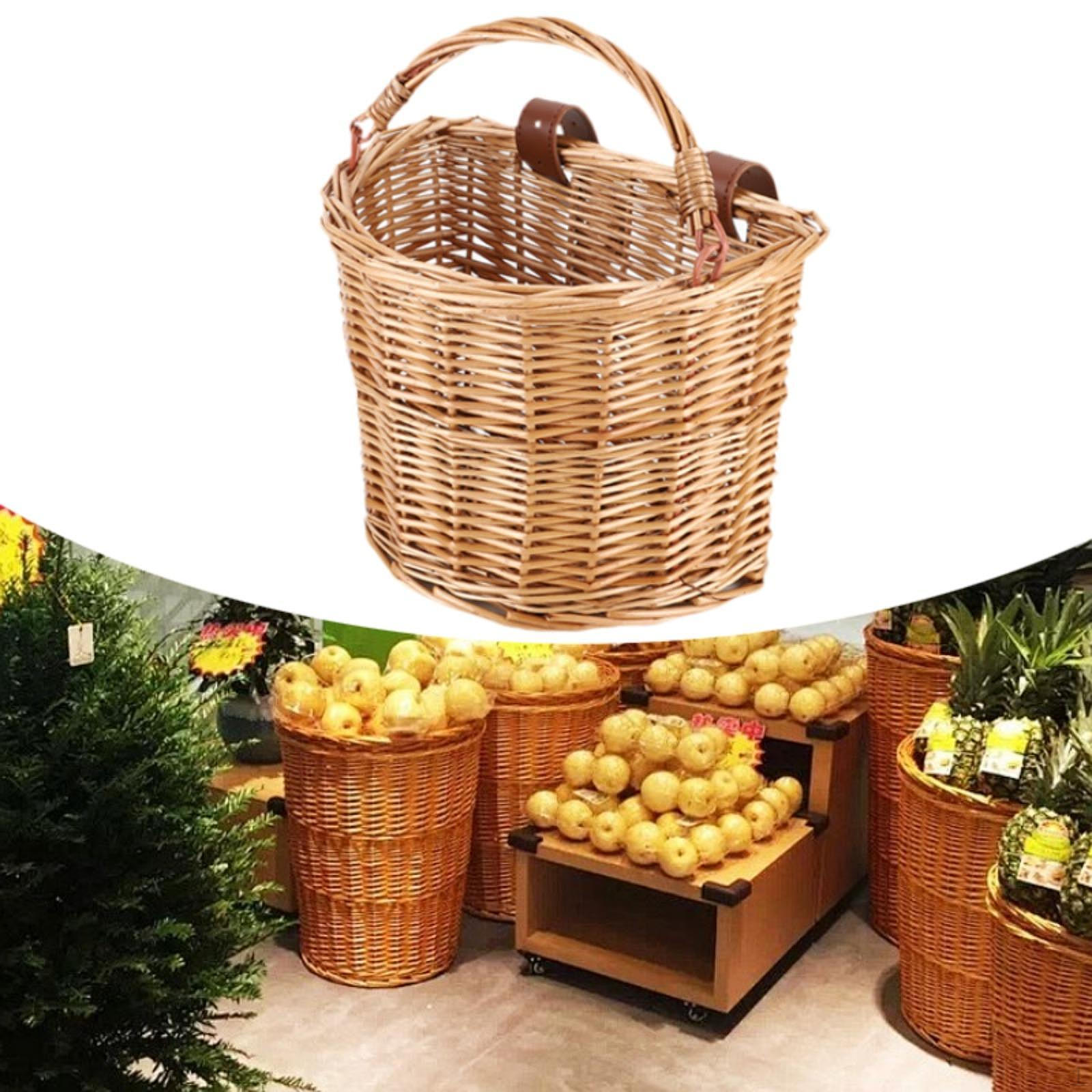 

Kids Bike Basket Front Children for Boys Girls Bicycle Accessories Wicker Handwoven