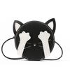 Korean Style Knitting Kit: DIY Crossbody Bag - Cute Student Fashion with Kitten Design