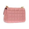 Michael Kors MK Soho Quilted Chain Flap Solid Color Vintage Style Commuter Leather Shoulder Bag Women Shoulder Bag Rose-Pink 30H0L1SL1T-622