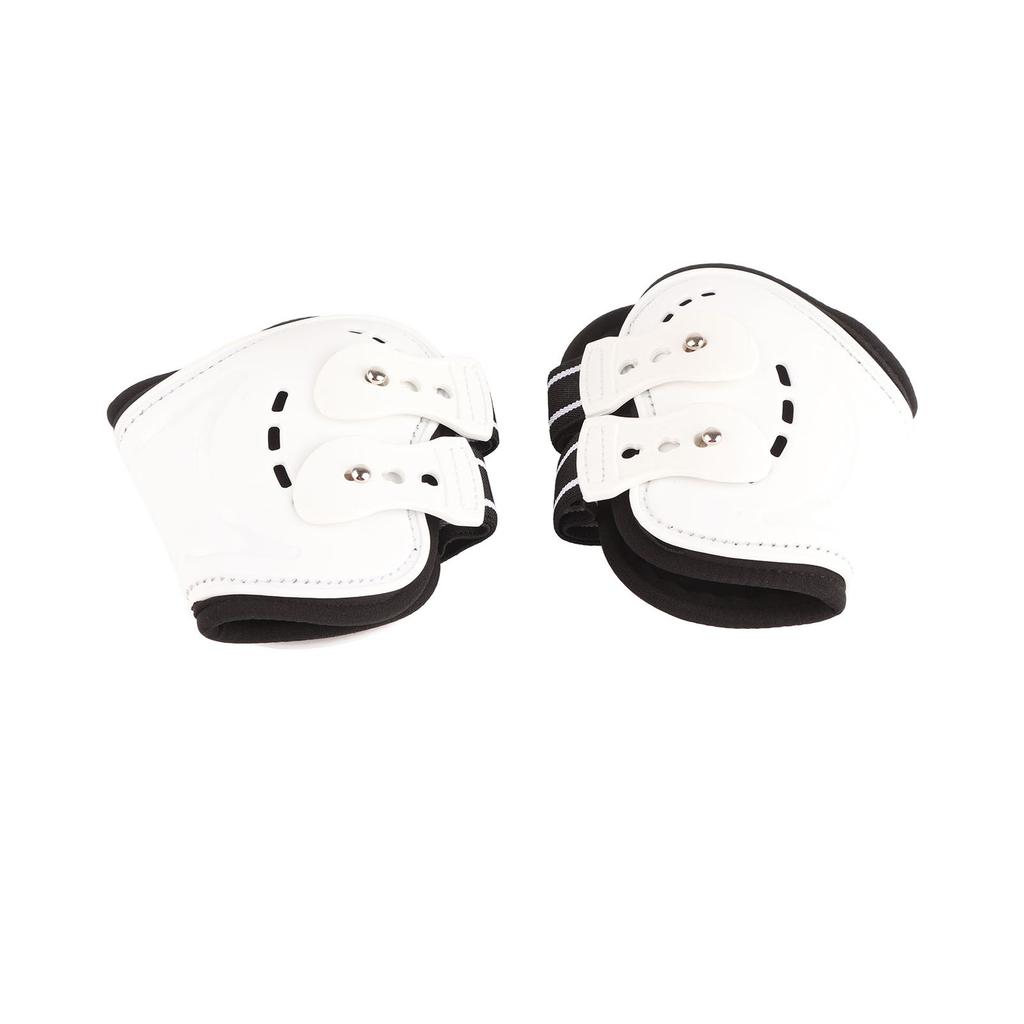Horse Fetlock Boots Impact Resistant Breathable Horse Hind Leg Boots for Horse Protective Equipment White
