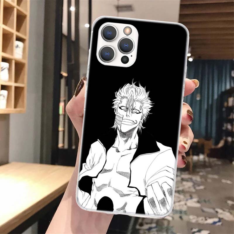 Bleach Grimmjow Silicon Phone Case for iPhone 17 16 16E 15 Pro Max 14 Plus 11 13 Mini 12 7 8 SE Air 17Pro Cover Shell for Apple