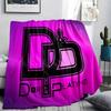 1PC JuL C'est Pas Des Lol Print Flannel Blanket, High quality All Seasons, Home Decor, Warmth and Comfort, Perfect for Christmas Gifts