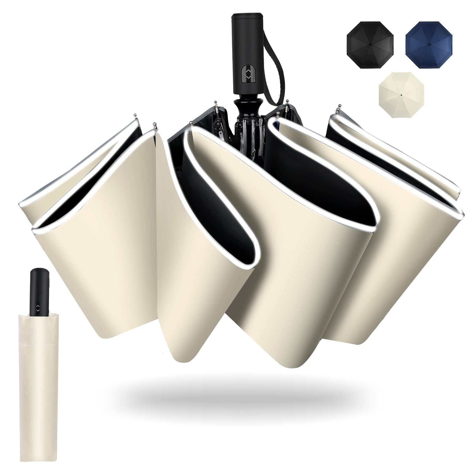 

MunzeYi складной автоматический сильный дождь УФ складной для дождливого складного зонтика, зонт, одним нажатием открыть/закрыть, маленький, ветрозащитный, устойчивый, блокирующий,