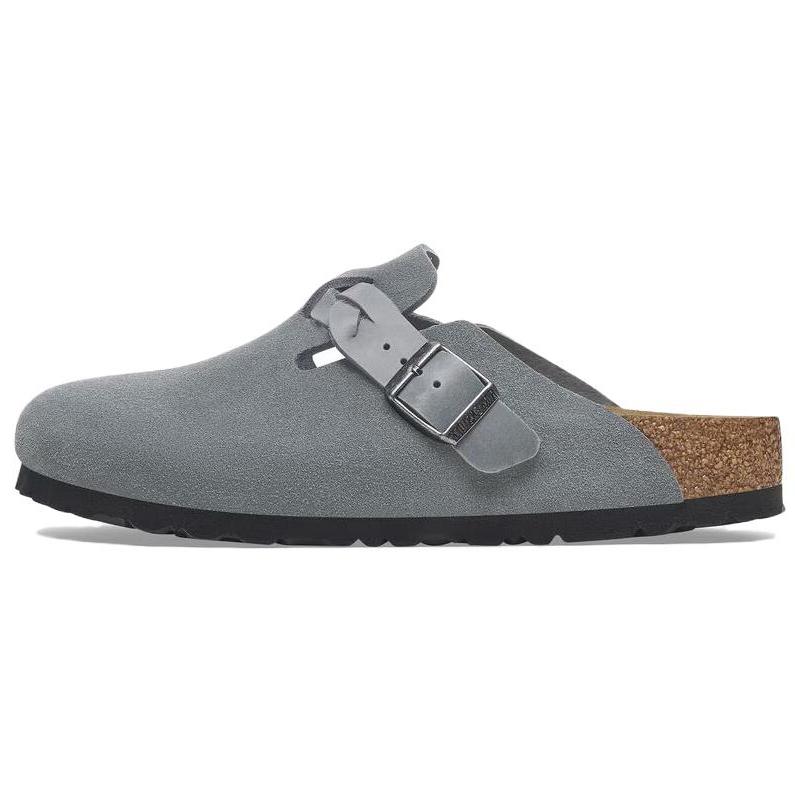 Birkenstock Boston Braided EVA Closed Toe Slippers Womens Basalt Gray 1029114 36 серый