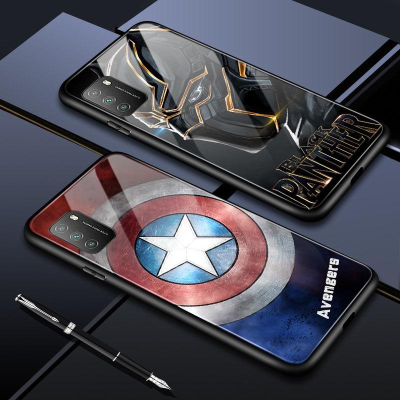 

Стеклянный чехол Marvel Avengers Captain America Ironman Spiderman для Xiaomi